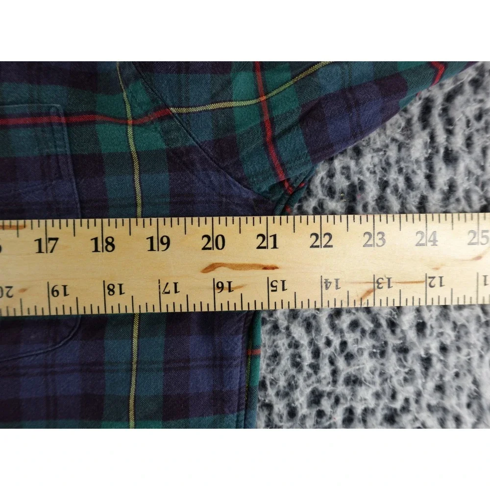 J.‎ Crew Oxford Plaid Button Down Shirt Long Sleeve Men's Size M Blue Green Red
